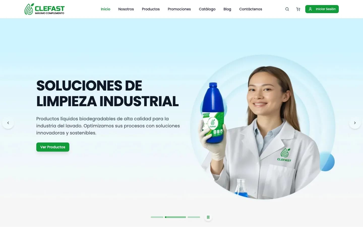 Portada de la web de Clefast