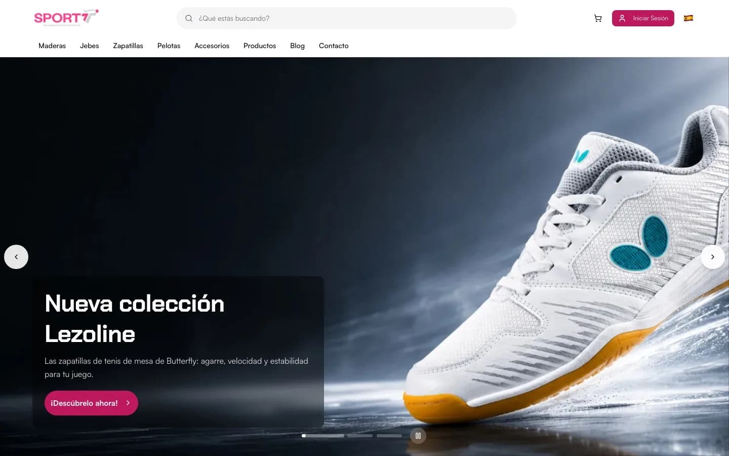 Portada de la web de Sportt